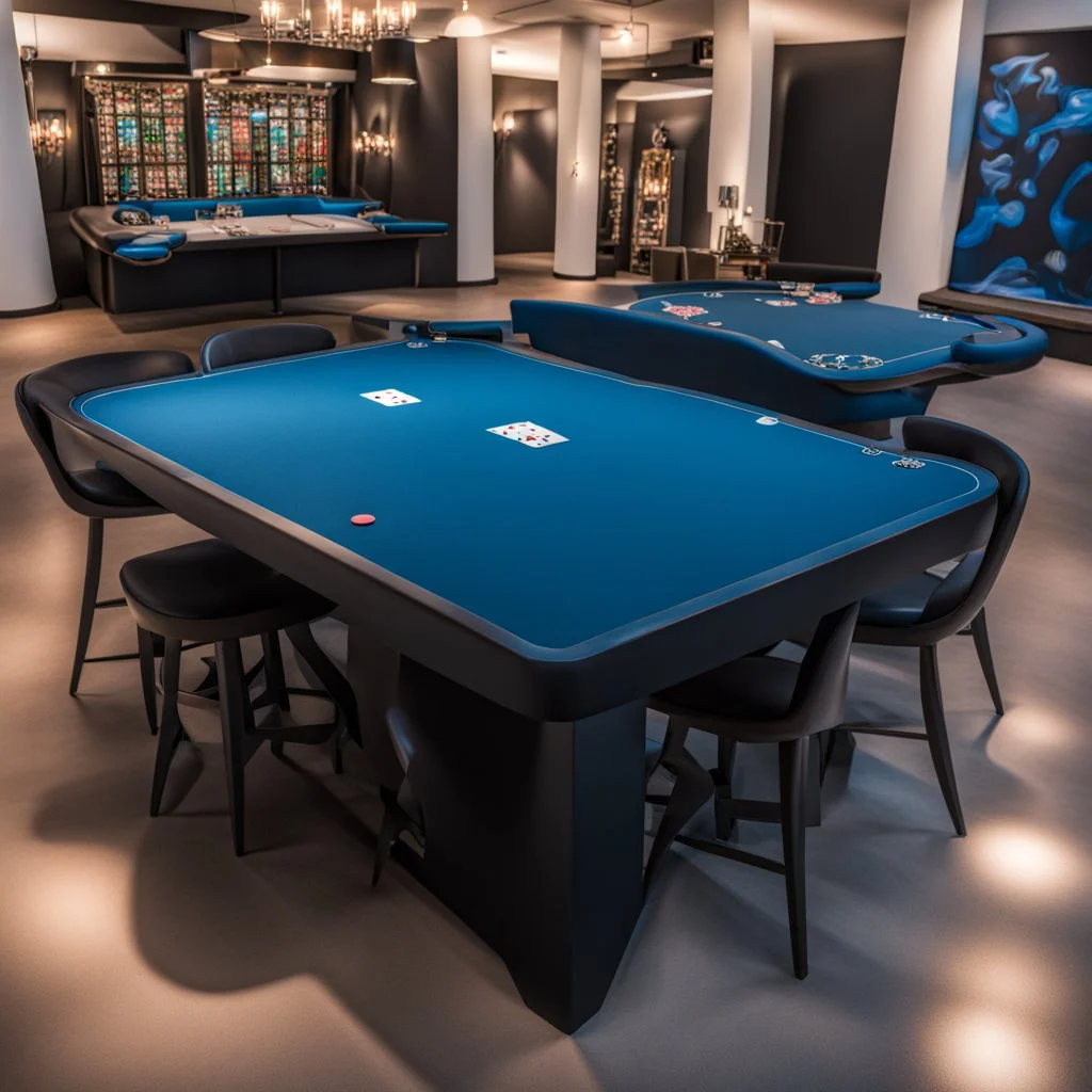 blue blackjack table