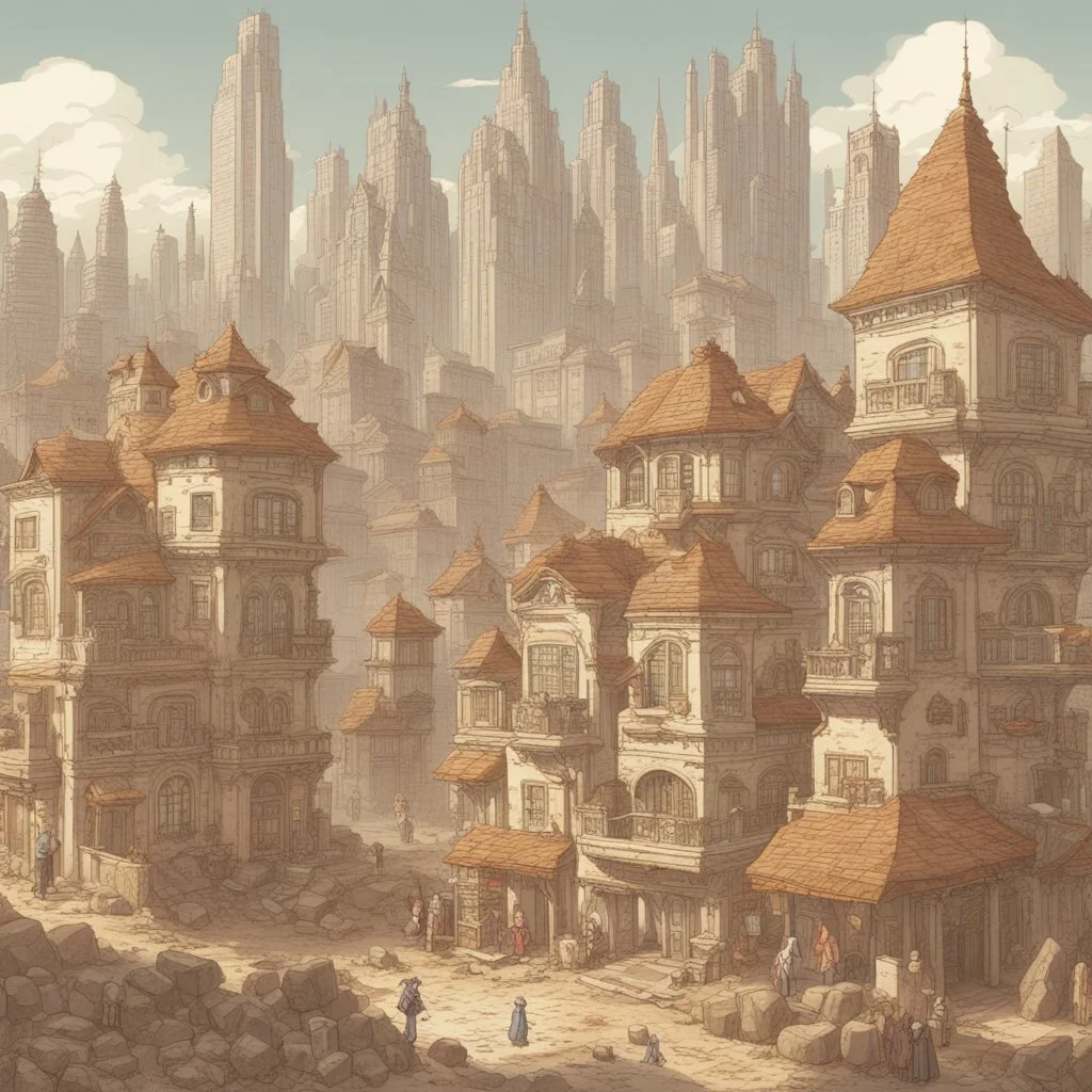 Once upon a time, in the bustling city of Arcadia ,With many houses and skyscrapers