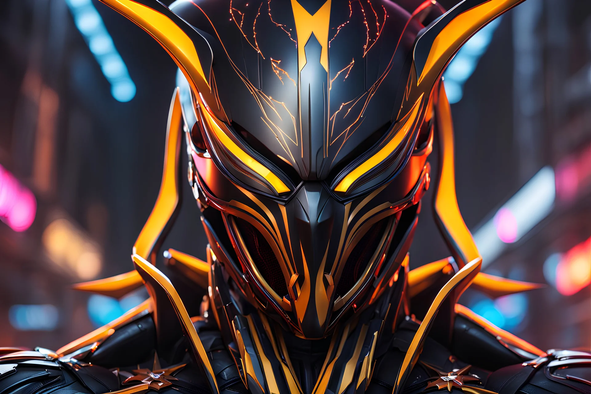 Mercy in 8k realistic cgi drawing style, venom them, close picture, rain, neon, intricate details, highly detailed, high details, detailed portrait, masterpiece,ultra detailed, ultra quality