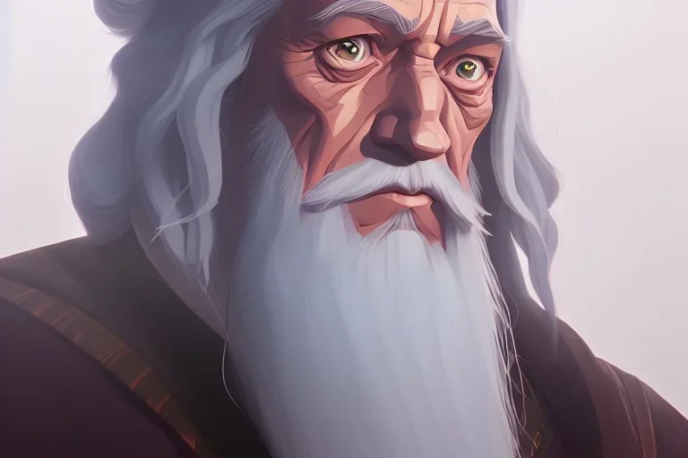 Portrait of Gandalf by Jake Bartok