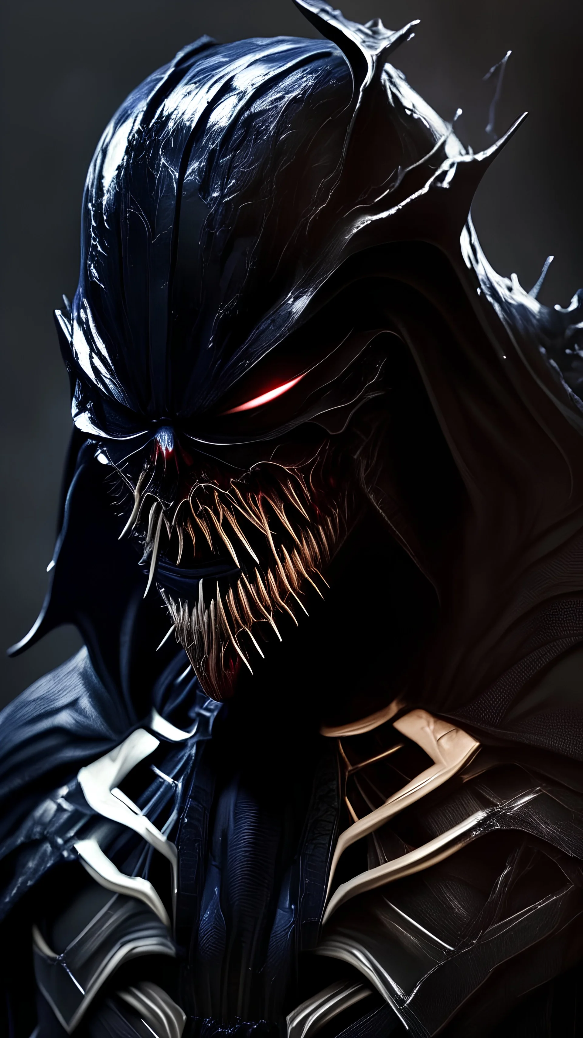 high def image of venom mixed with darth vader