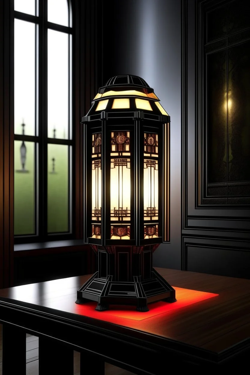 gaming table lamp inspired by palace, modern design,