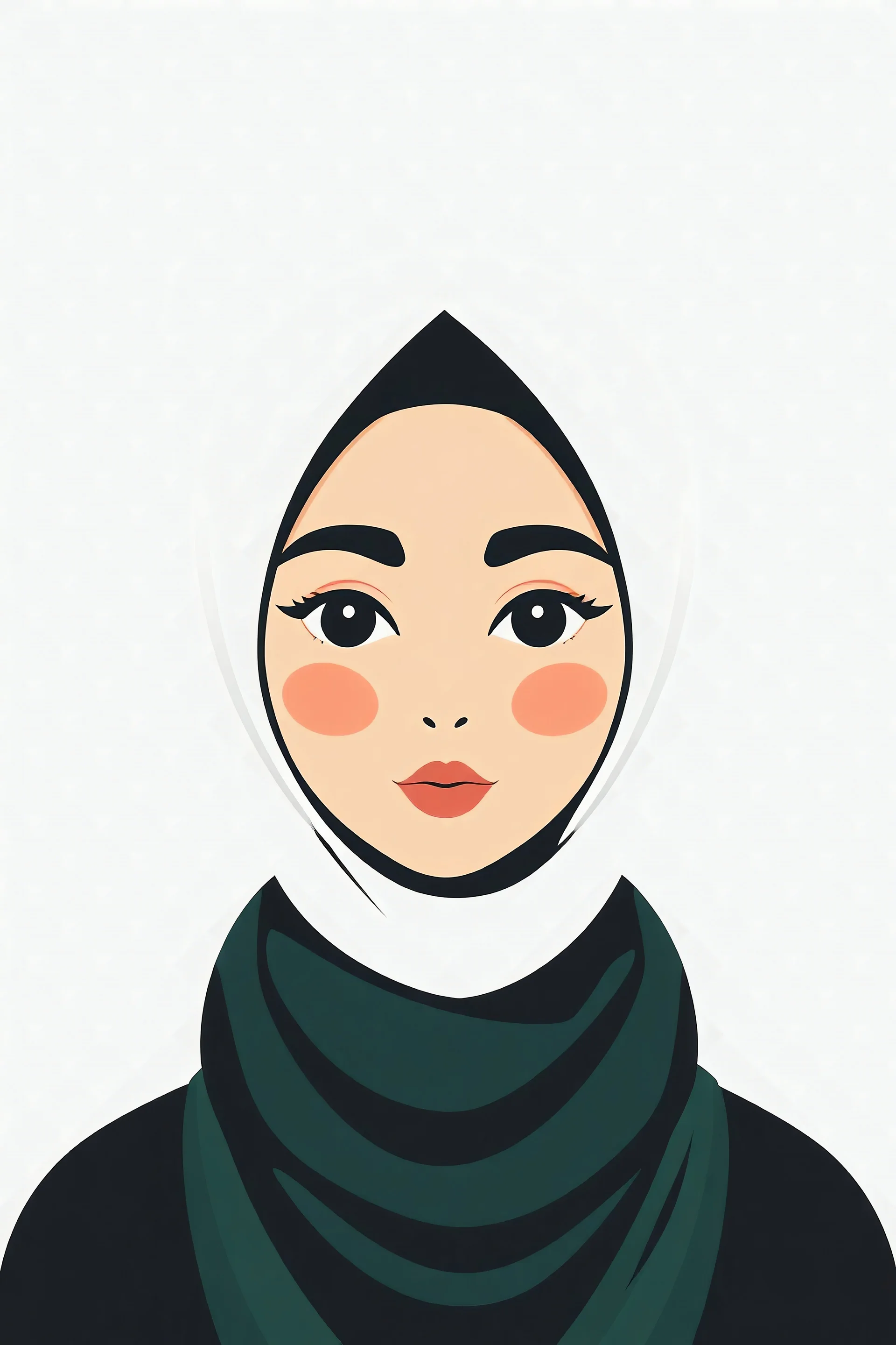 an svg icon for a female Muslim Arab user