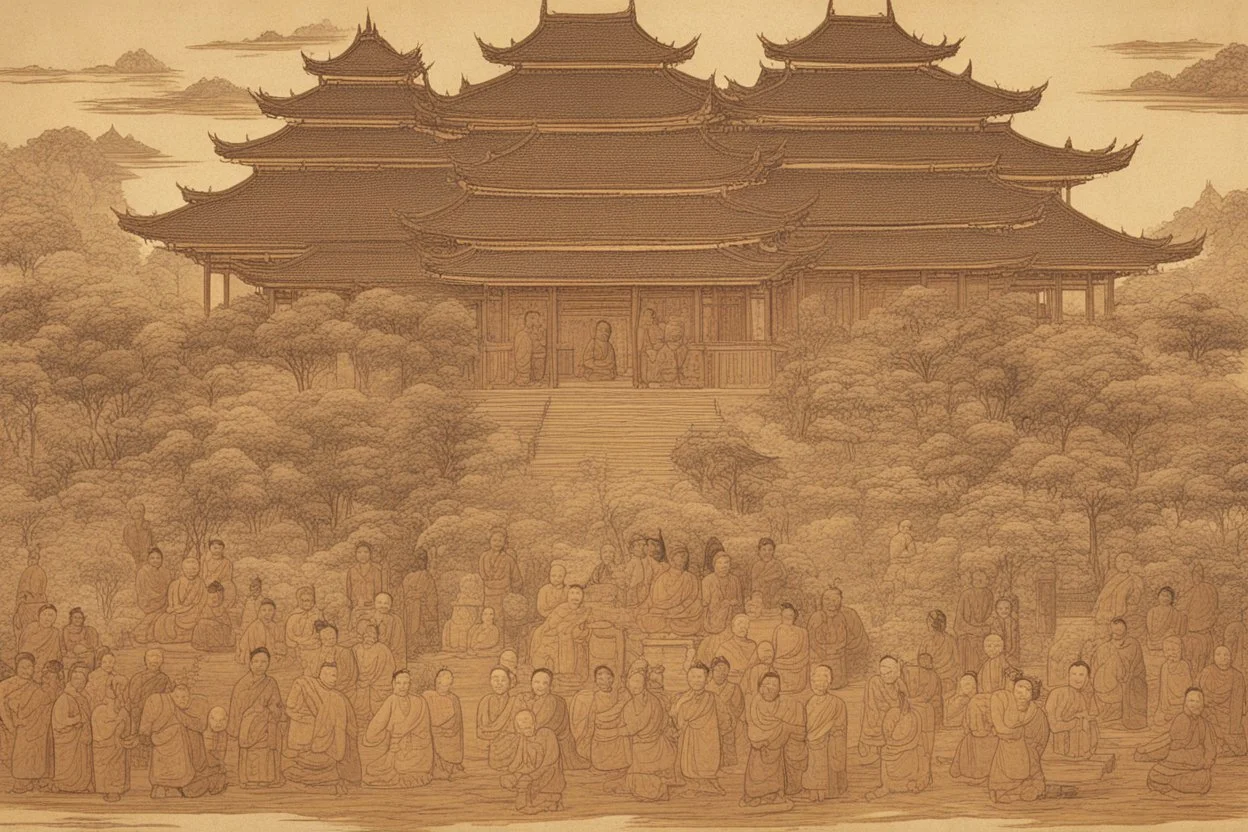 اشخاص وبيوت من البوذيه القديمه