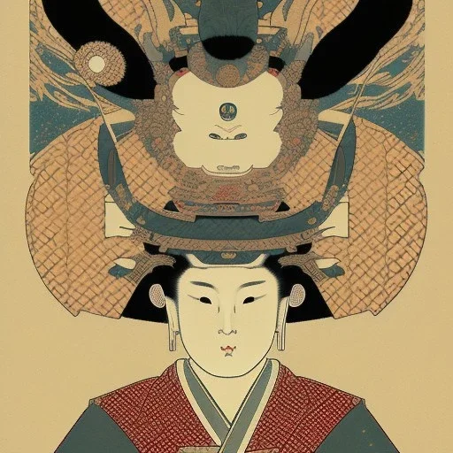  brand logo, Ukiyo-e japanese art