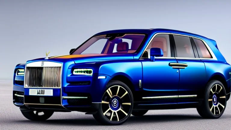 Luxury Rolls Royce Cullinan Ultimate Tuning , Photorealistic, 4K, Ultra Detailed, Front Quarter View