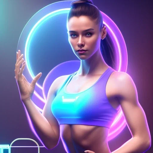 swirl, upper body of young female yoga master holding up a glass shield, power surge , maze background , levitated lab equipment, 4k, Highly Detailed, perfect eyes, Digital Illustration, Cinematic Lighting, Realistic, Sharp Focus, Centered, Beautifully Lit, Bioluminescent by Stanley Artgerm Lau