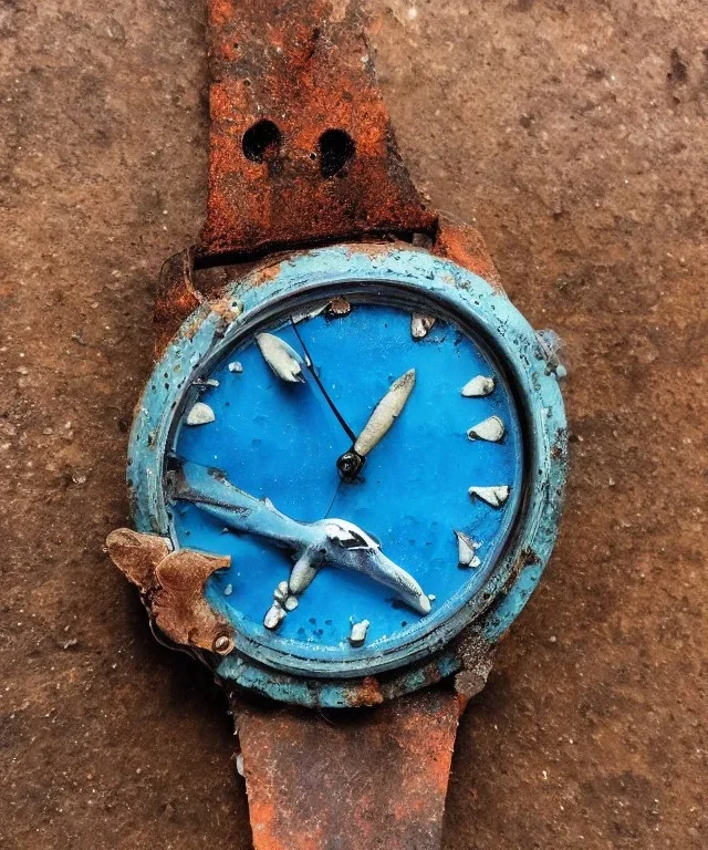 wristwatch death underwater detailed rust decay fish evil nice clean clear shark deadly wild blue blue blue shark mouth teeth rust dream Rolex