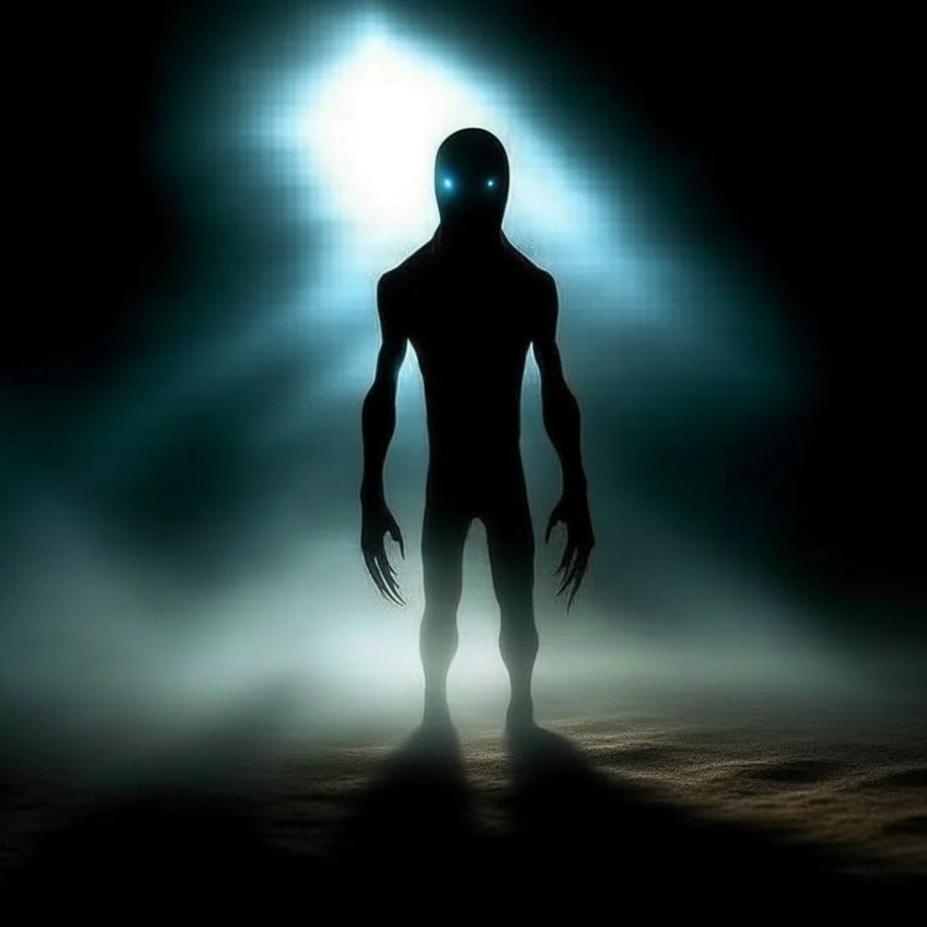 mystic creature that has the body in the form of a human but can only be seen his shadow in the space