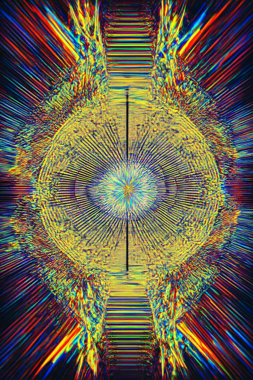 The aperture goes through you; symbolism with an element of prismatic optical art