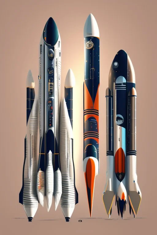 Space Rockets design, sophisticated, dominating design