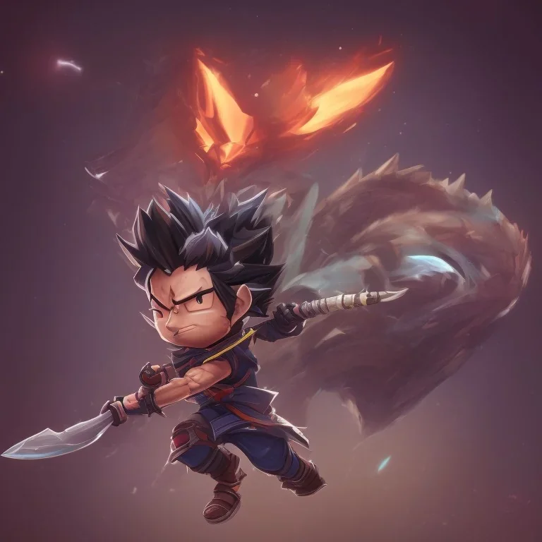 mini yasuo chibi dragonmancer in tft