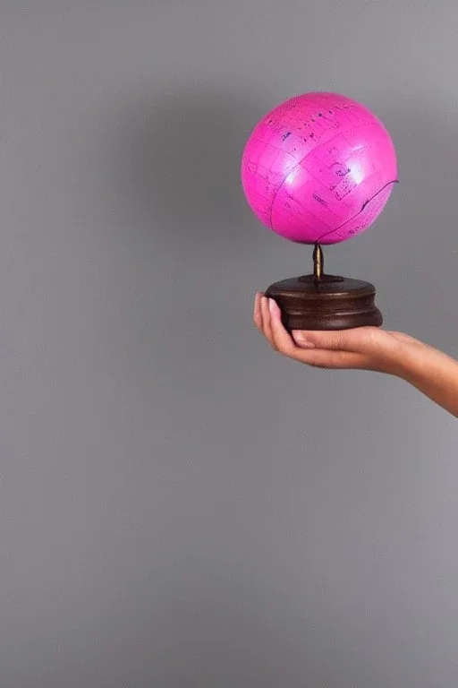 Pink globe