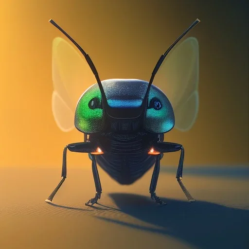 Firefly bug on nature, ultra realistic, ultra highly detailed, shiny, smooth, studio quality, octane render, ambient lighting, polaroid,--ar 1:1 --v4