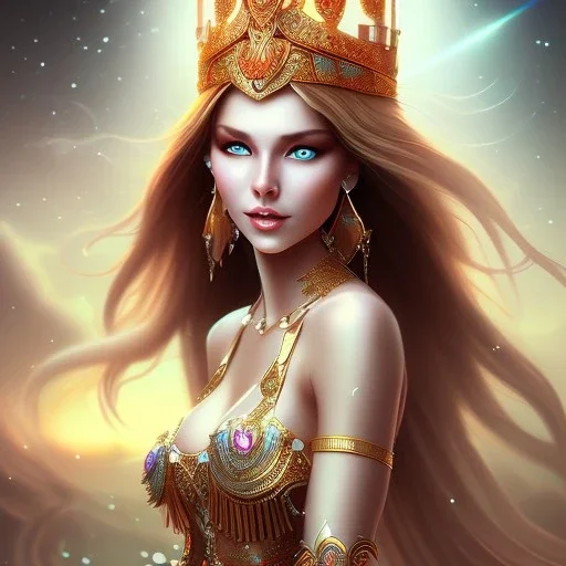 Beautiful women goddess full image smile