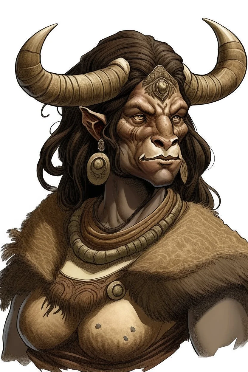 minotaur woman inuit brown