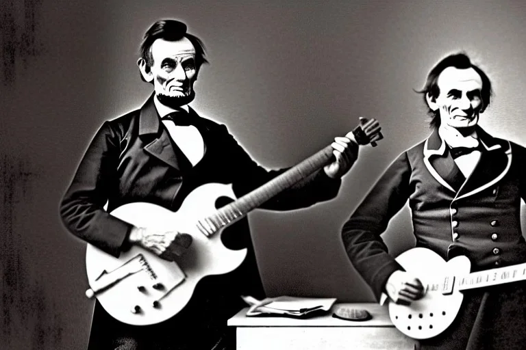 Abraham lincoln Screaming and playing lead guitar for the kinks