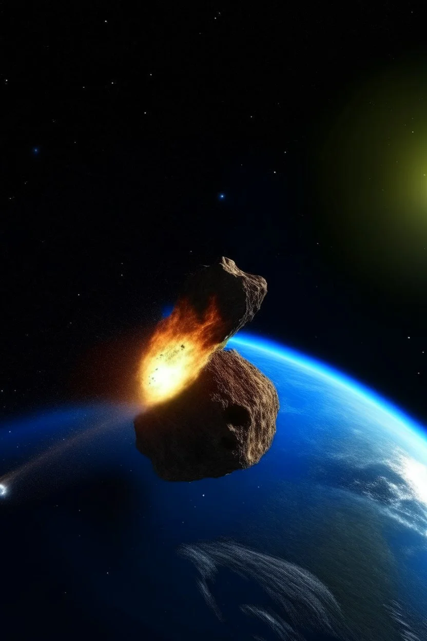 impact earth hit by large meteor