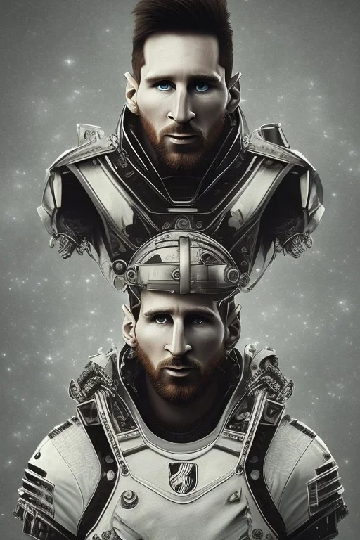 lionel Messi face style steampunk