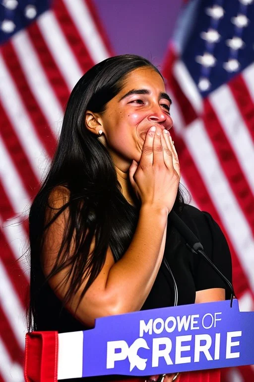 Marjorie Taylor Greene crying over AOC Victory for presidency