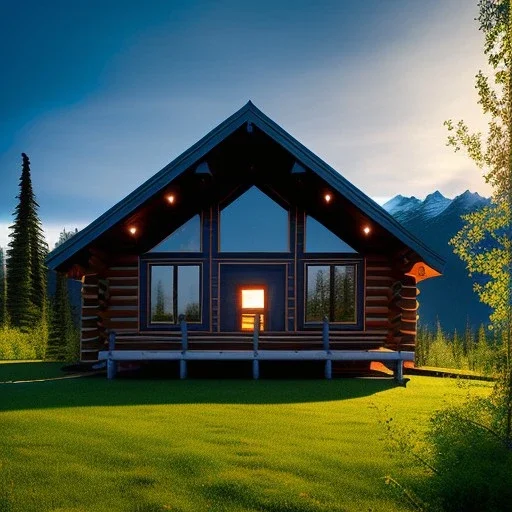 Alaska log cabin