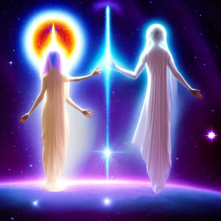 the helpers from beyond the veil, astral realm, cosmic beings of love and light