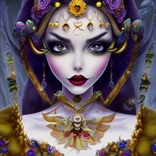 extrem tim burton style of the evil stepsisters, sharp focus, beautiful eyes