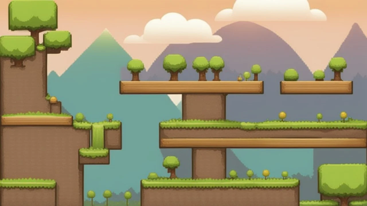 tileset landscape for 2d platformer