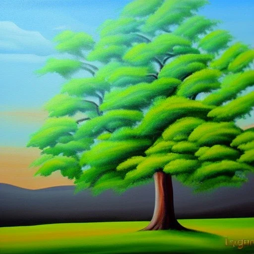 landscape tree painting