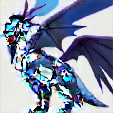 one ice and dragon type Pokemon, regal, blue and white in color scheme, fully visible, Ken Sugimori, Pokemon