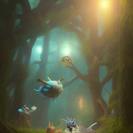 Mystery pokemon,Ambiance dramatique, hyperrealisme, 8k, high quality, lot of details, portrait,