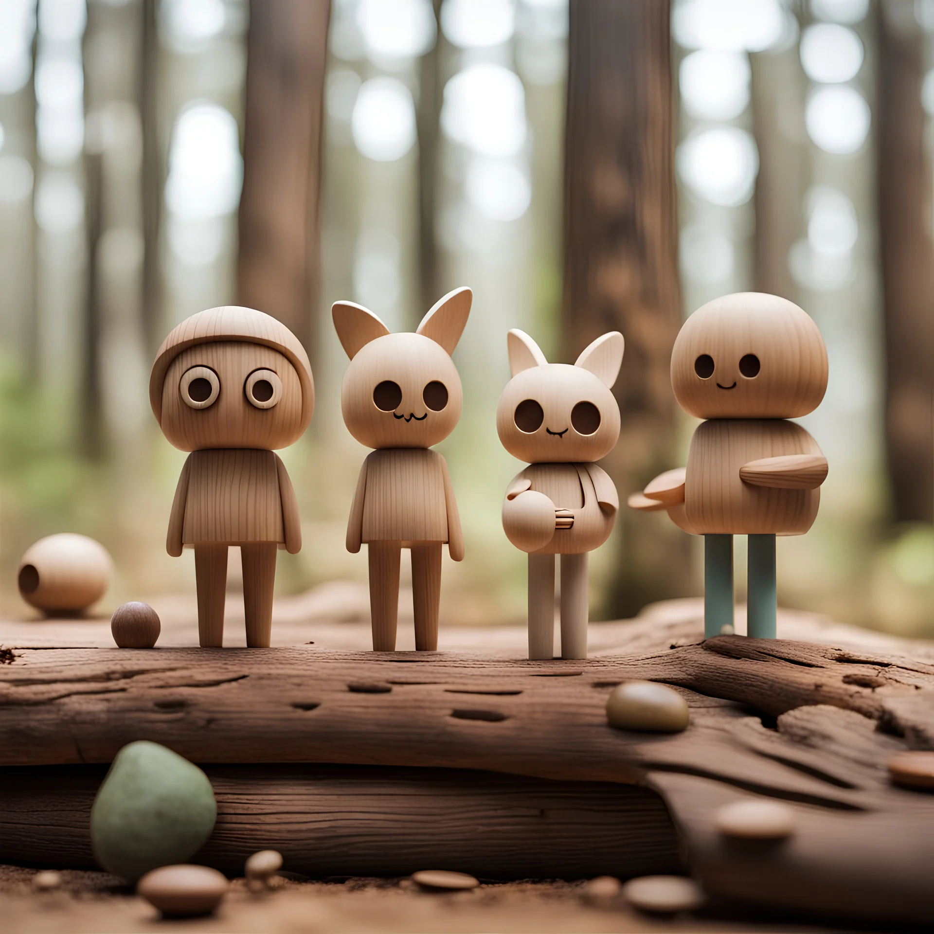 Cute Figures lives in the Wood