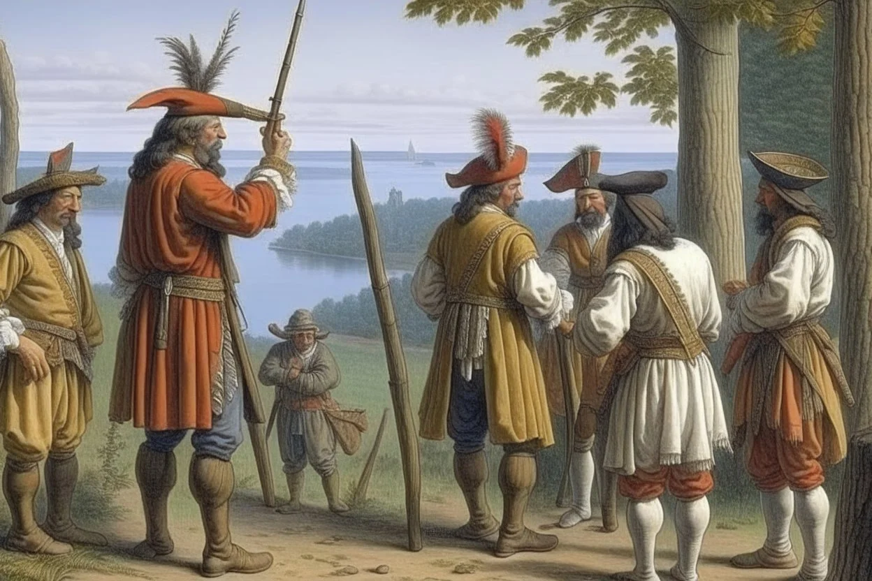 Iroquois spying on french discussion 1669