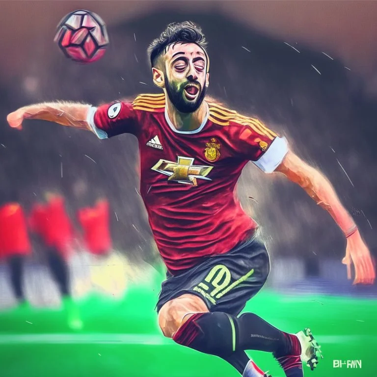 Bruno Fernandes scoring a great goal