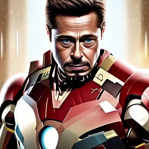 brad pitt as iron man