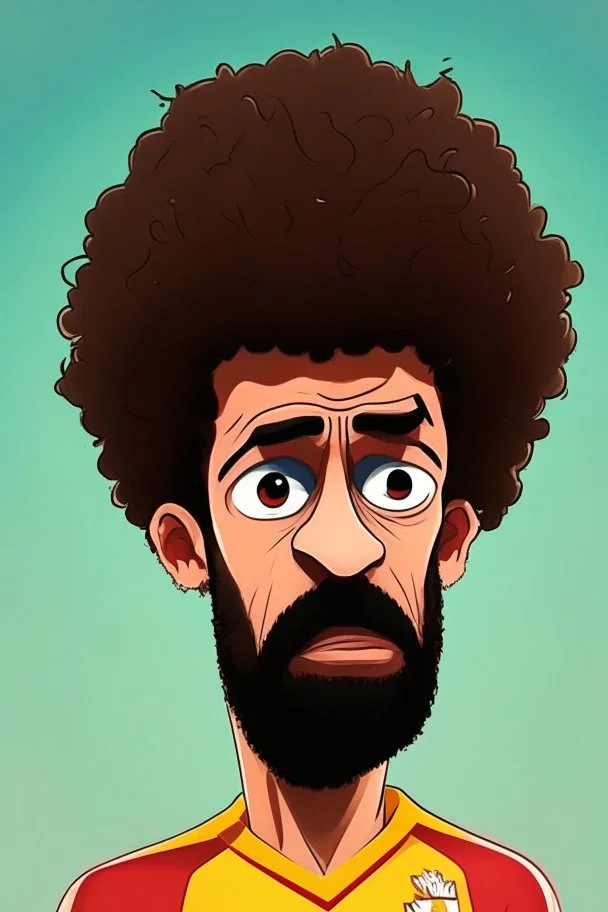 mo salah ,cartoon 2d