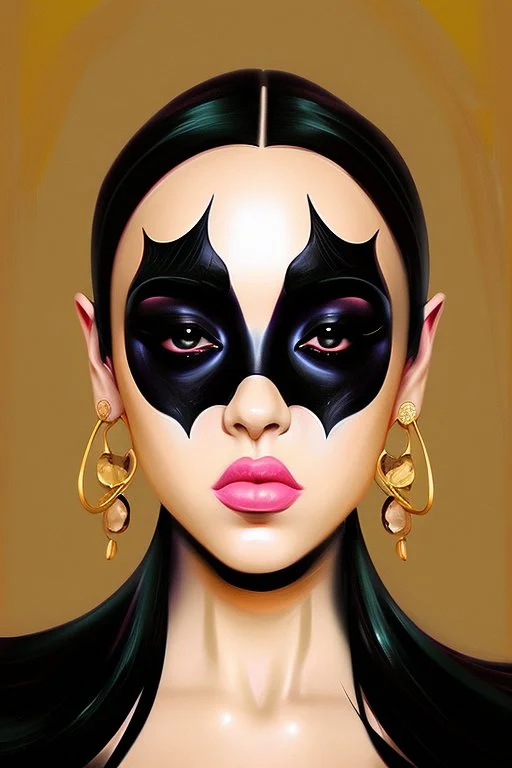 Extremely rich dark pop artist called Azalie Portrait