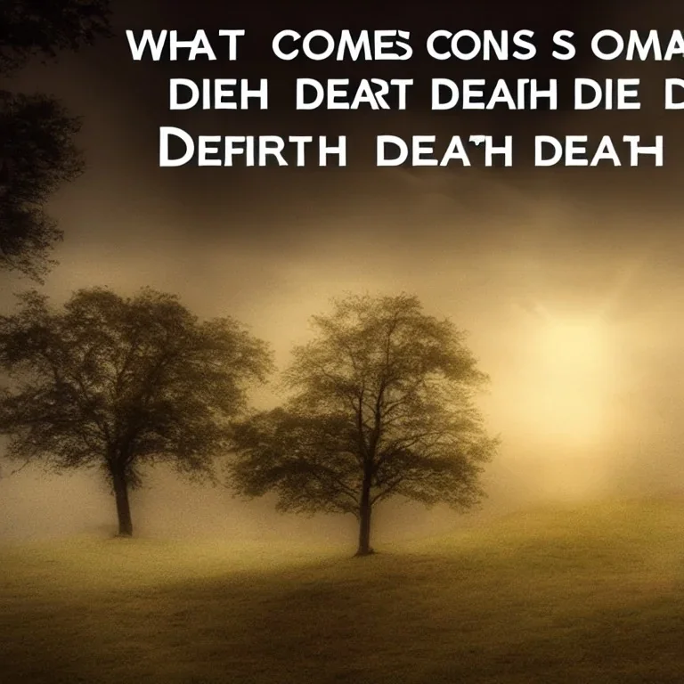 what comes after death