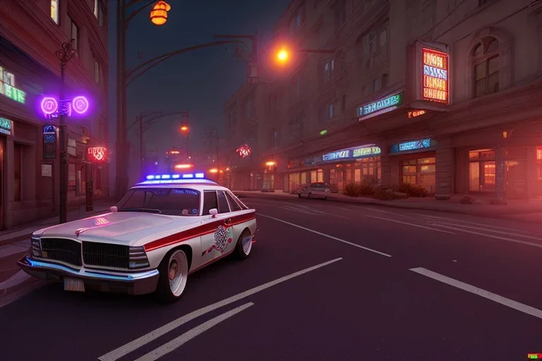 ambulance , street view, oakland, downtown, night time , unity, scriptable render pipeline , cinematic lighting.