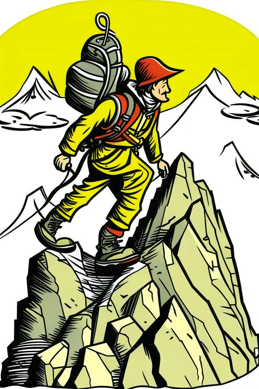 adventurer mountain climber clip art