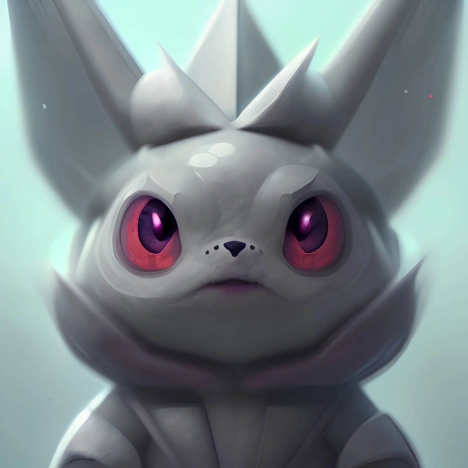 Cute Mysterious Pokémon,Ambiance dramatique, hyperrealisme, 8k, high quality, great details, within portrait, illustration