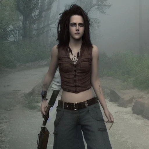 Kristen Stewart steam punk character very detailed cinematic unreal engine photo realistic, dramatic lighting