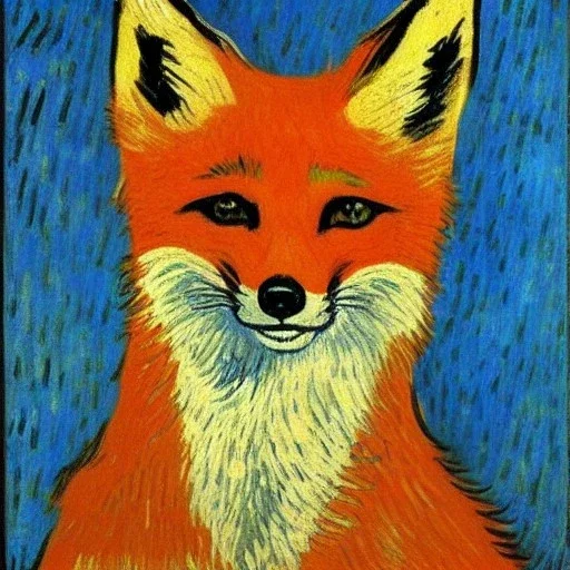 Portrait of a fox by Van Gogh