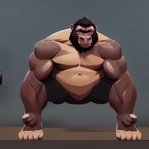 gym gorilla benching