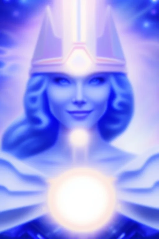 cosmic woman smile, admiral from the future, one fine whole face, crystalline skin, expressive blue eyes,rainbow, smiling lips, very nice smile, costume pleiadian, Beautiful tall woman pleiadian Galactic commander, ship, perfect datailed golden galactic suit, high rank, long blond hair, hand whit five perfect detailed finger, amazing big blue eyes, smilling mouth, high drfinition lips, cosmic happiness, bright colors, blue, pink, gold, jewels, realist, high commander