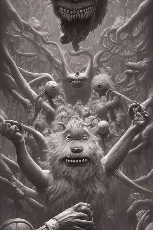 Style John Kenn Mortensen, puprple tones,