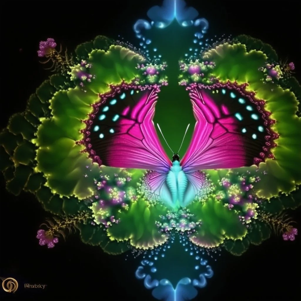 fractals, butterfly, Moody