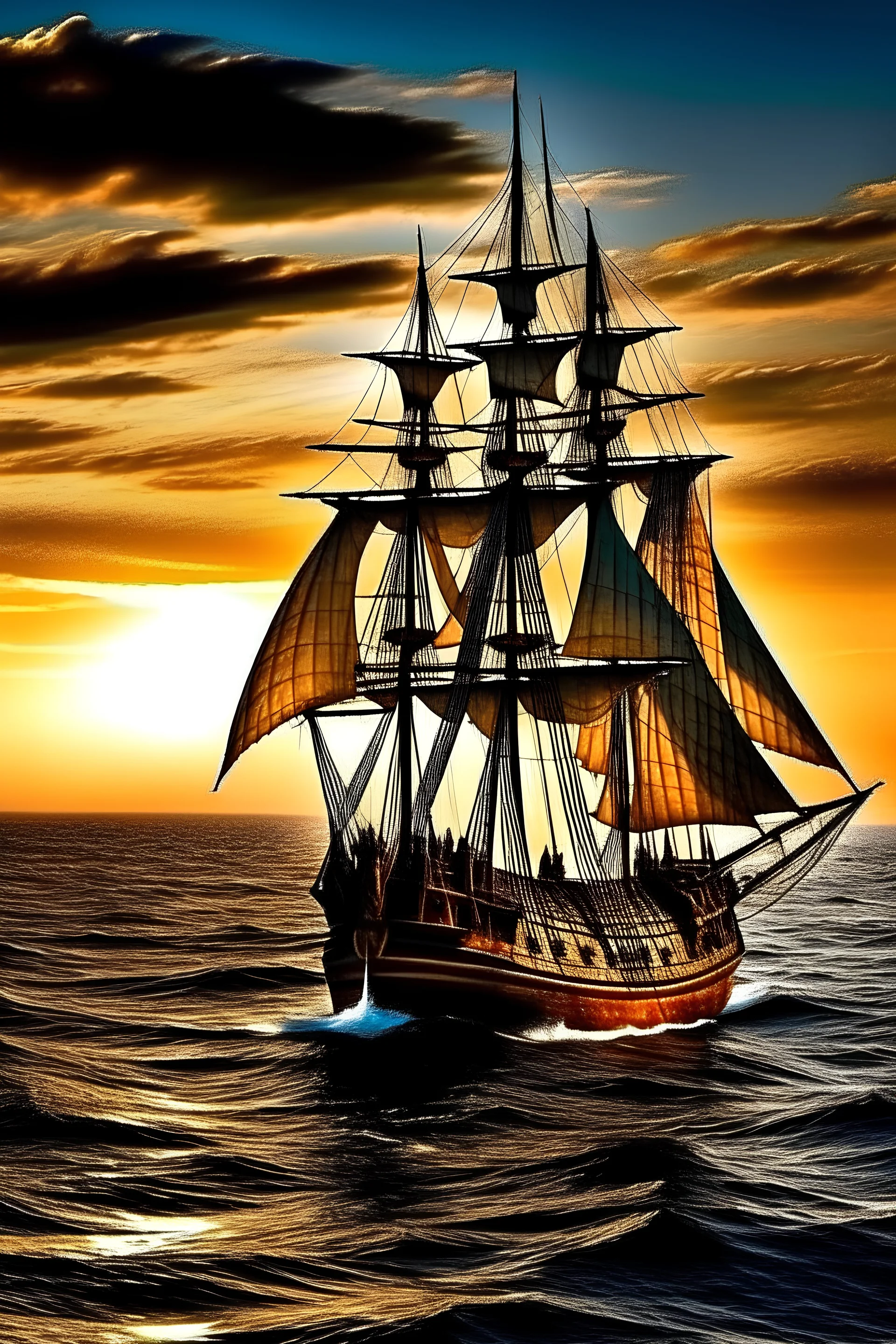 Sail Boat Sailing Away - Watercraft Sailing Ship