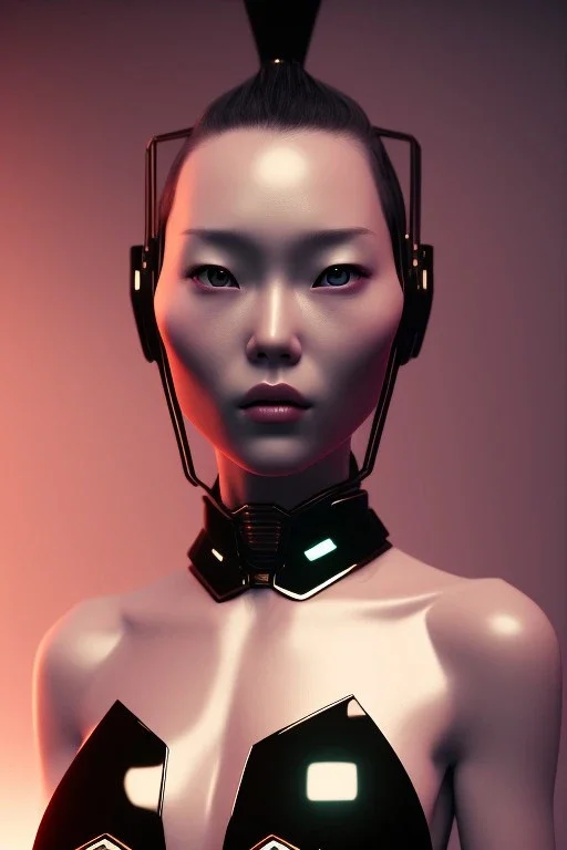 MCU Portrait, Front image, cyberpunk Asian woman, rabbit mask, black pink color, latex dress, highly detailed, concept art, smooth, unreal engine 5, god rays, ray tracing, RTX, lumen lighting, ultra detail, volumetric lighting, 3d, finely drawn, high definition, high resolution.