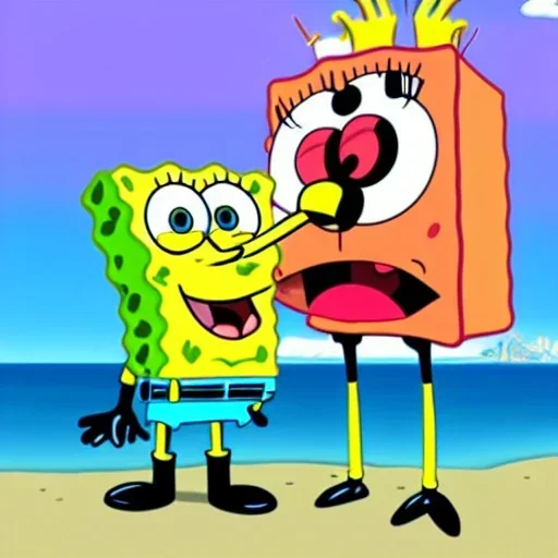 SPONGEBOB SQUAREPANTS KISSING PATRICK STAR